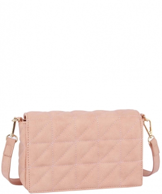 Flap Quilted Crossbody Bag TD-0023 BLUSH